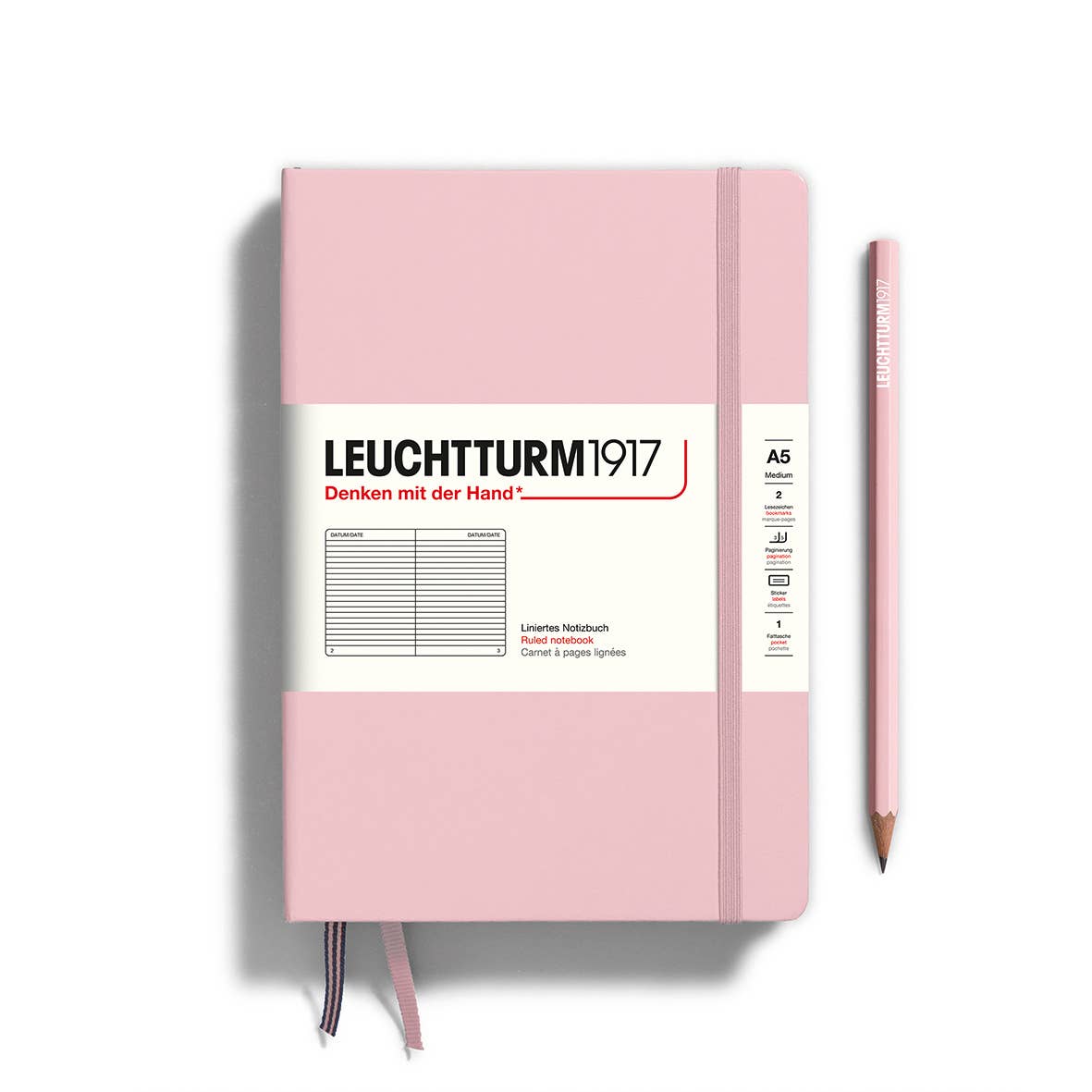 Notebooks - Medium (A5): Black / Hardcover / Dotted