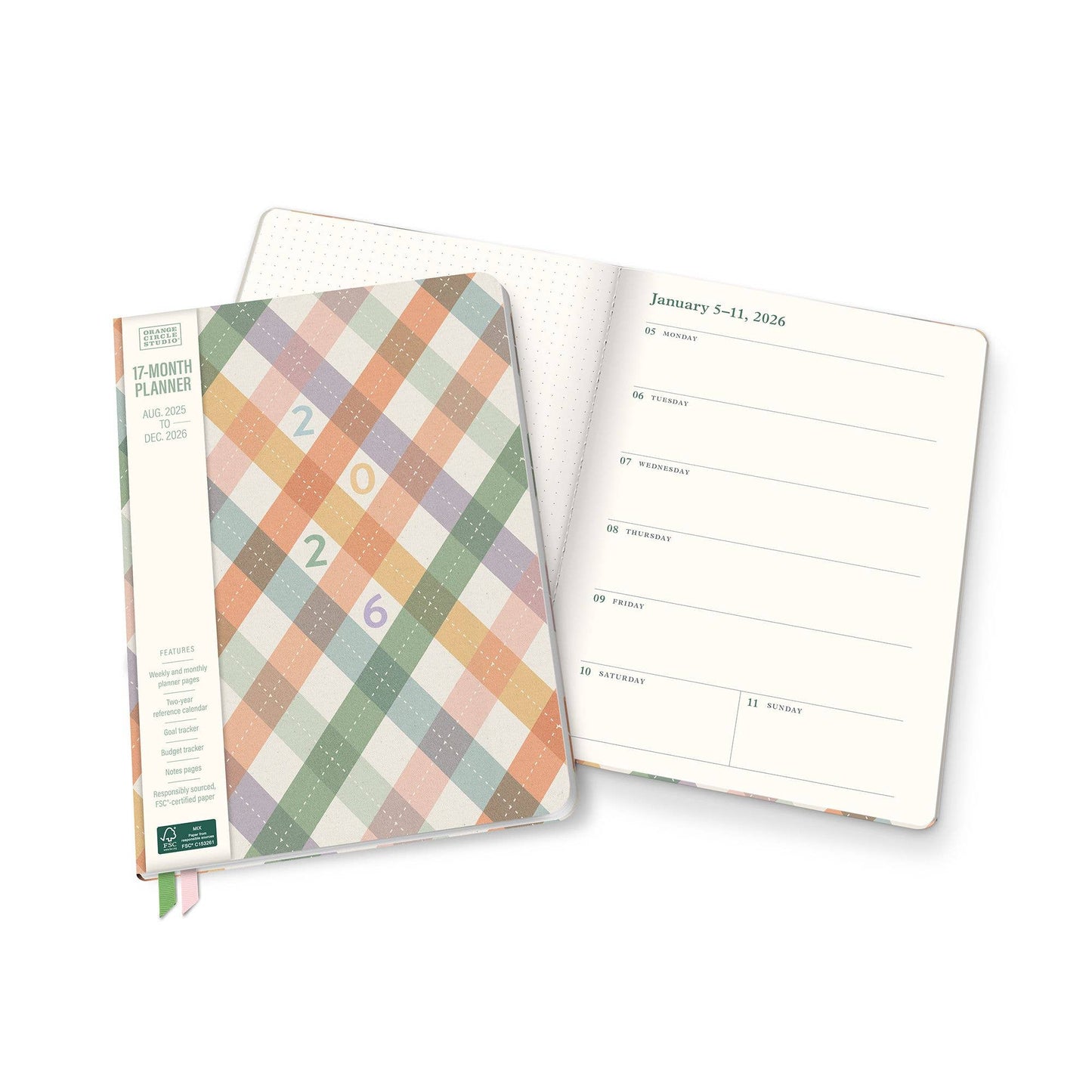 2026 As If Argyle Clara Clothbound Planner