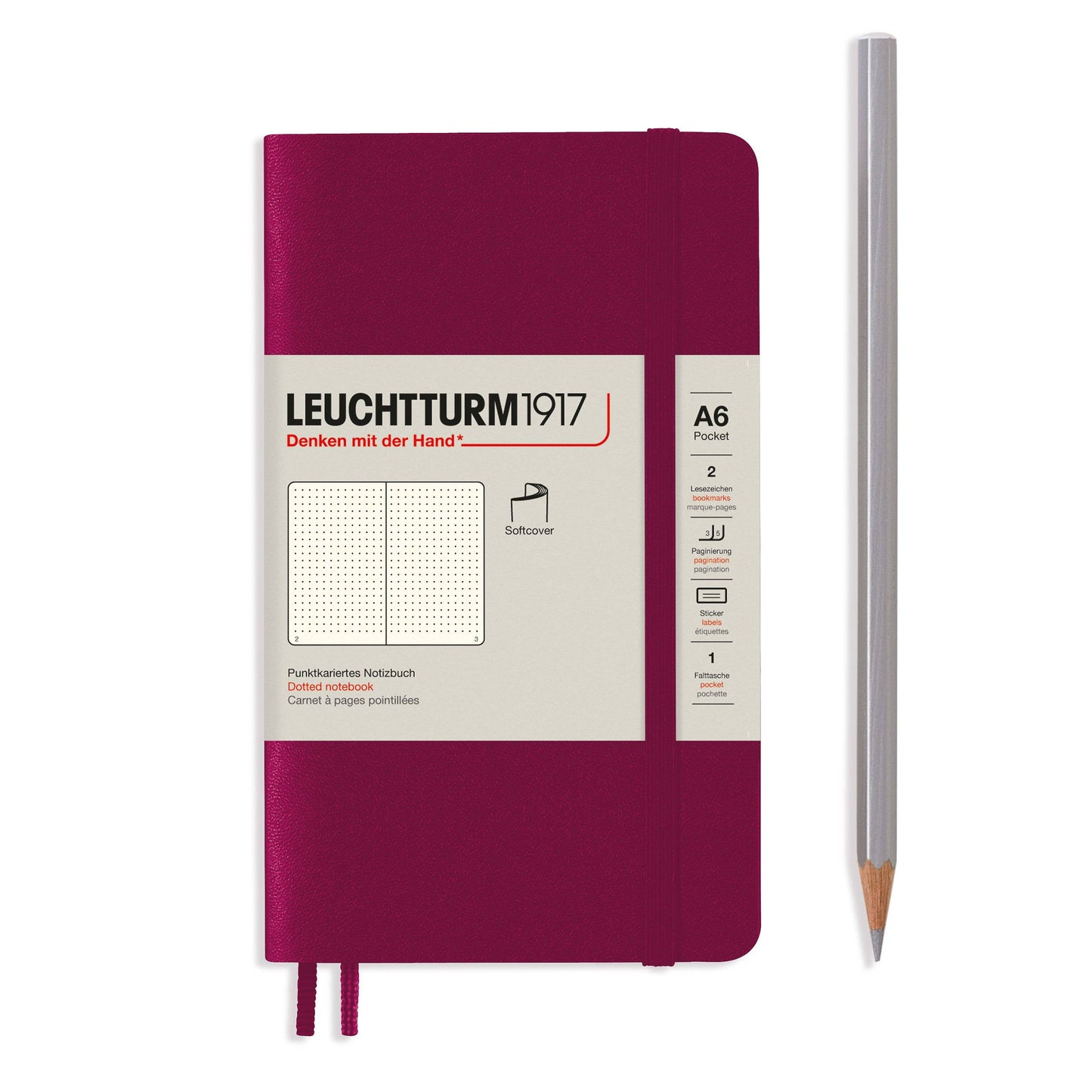 Notebooks - Pocket (A6): Stone Blue / Hardcover / Dotted
