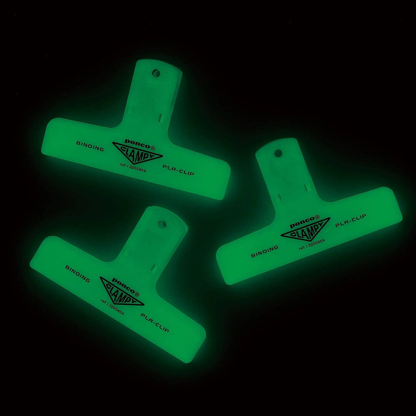 Plastic Clip: Clear Red