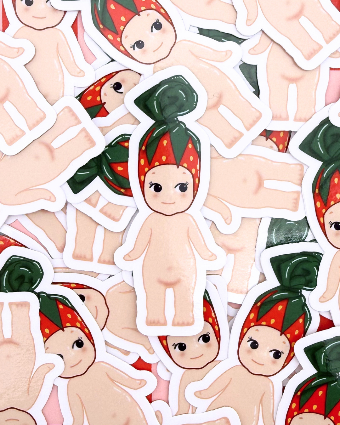 Vinyl Sticker - Strawberry Candy Trinket Angel Baby