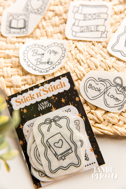 Book Lover Stick and Stitch Embroidery Pack, 10 Designs