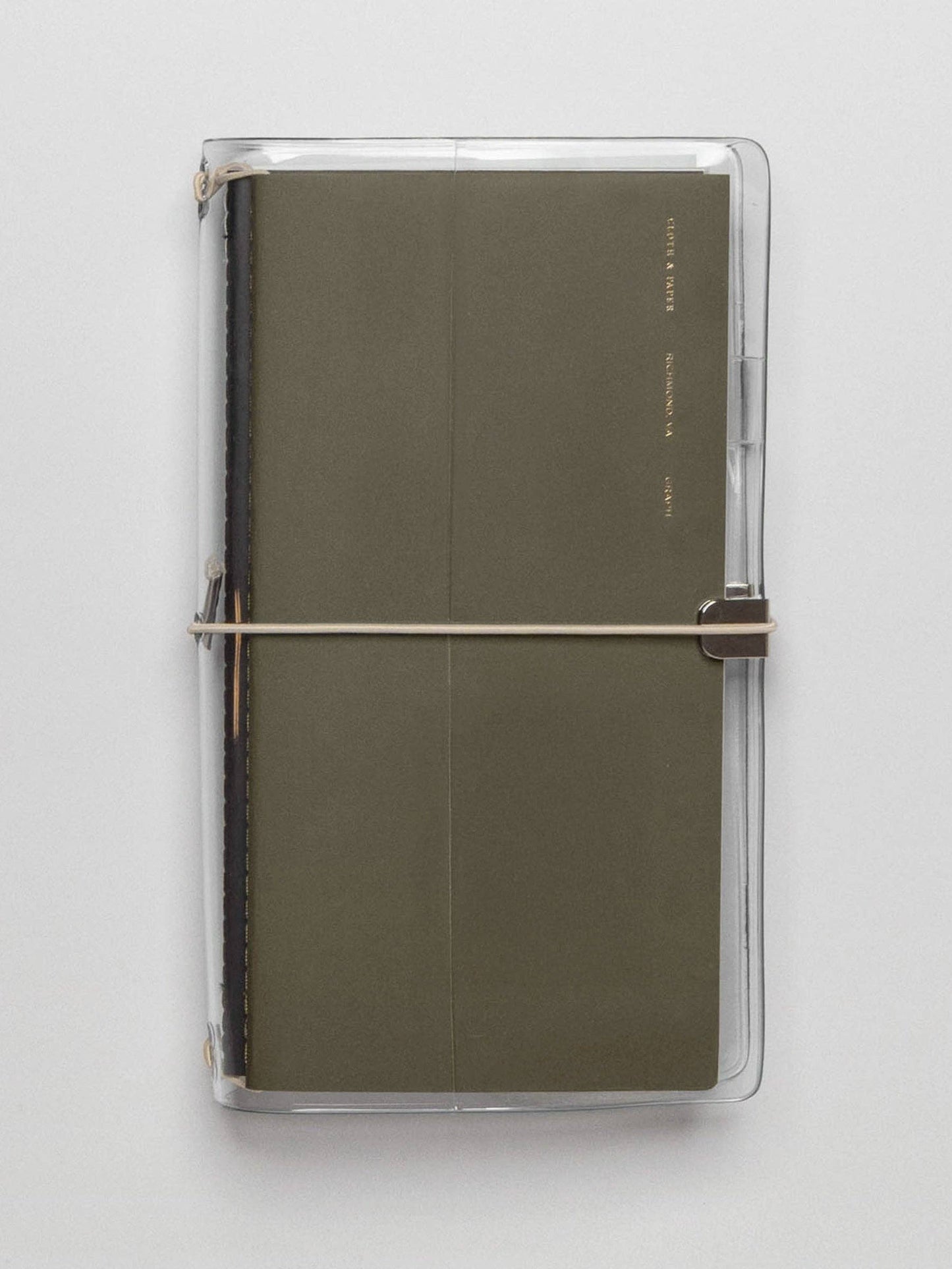 Clear Vinyl Travel Notebook Cover | A5 Slim