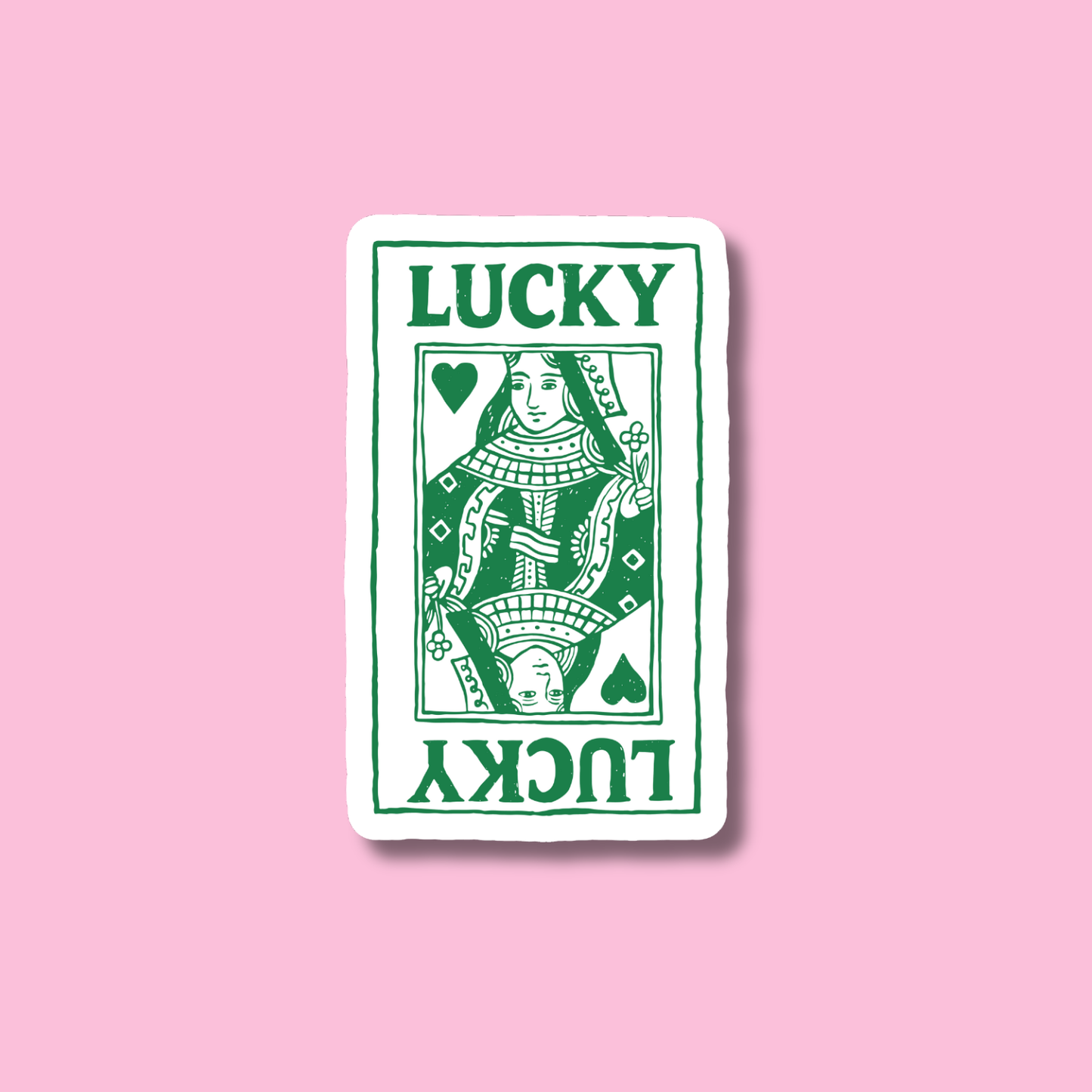 Lucky Card Sticker, St Patrick's Day Irish