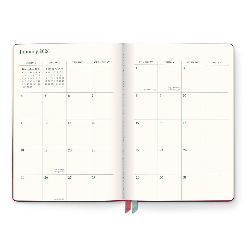 2026 As If Argyle Clara Clothbound Planner