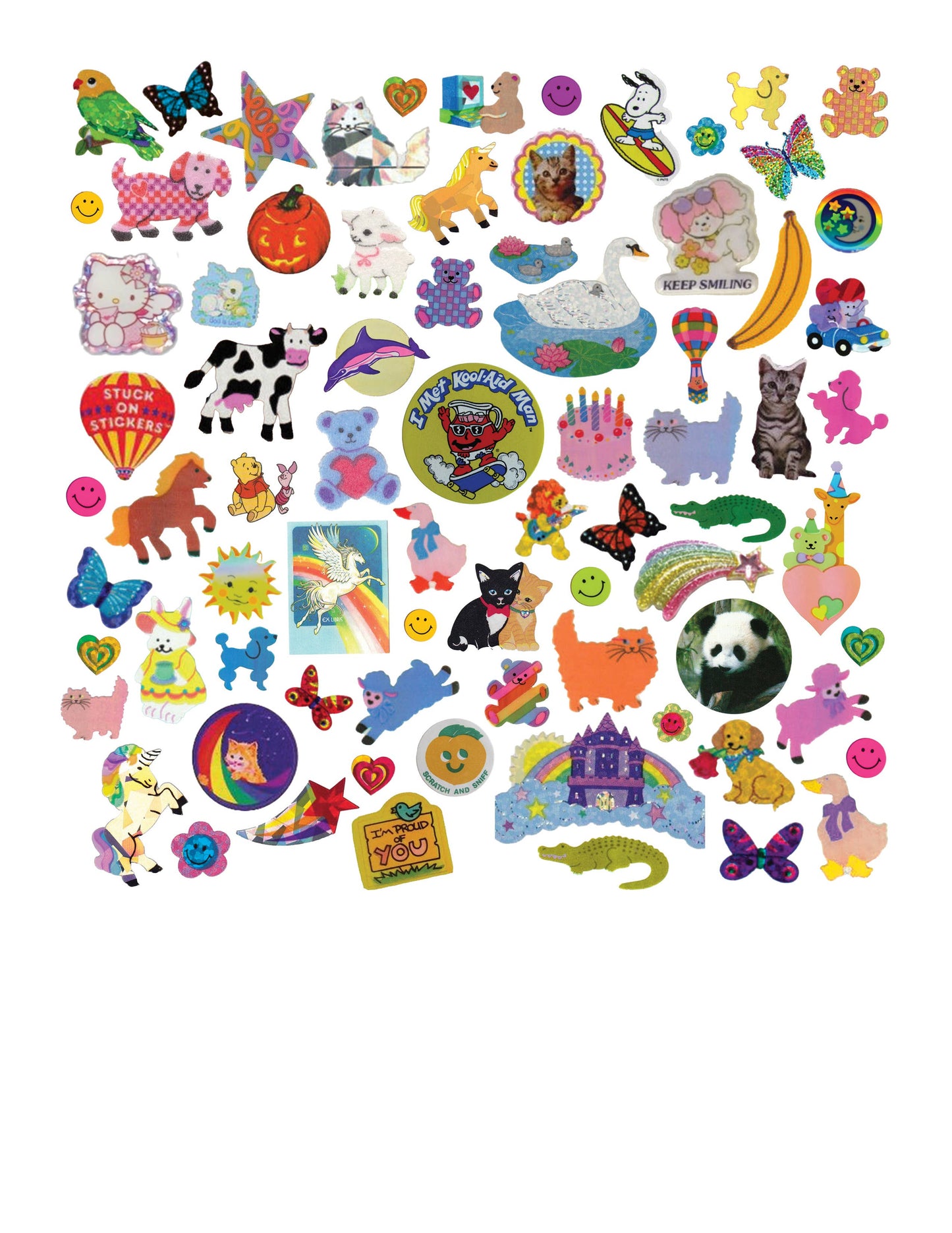 Sticker Collection Art Print