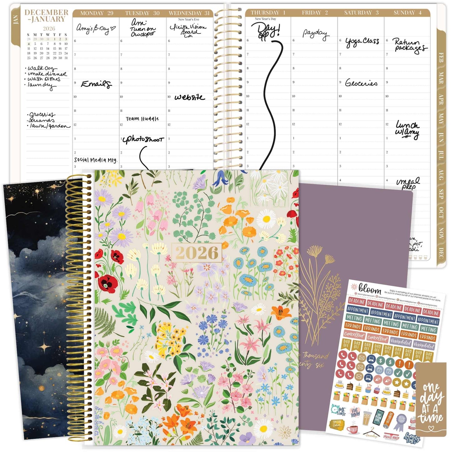 2026 Timed Vertical Weekly Planner - 8.5" x 11"