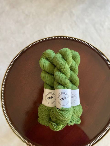 Moss (Semi-Solid/Tonal - Artisan Dyed Yarn - Multiple Bases : CMS Nylon Sock (80/20)