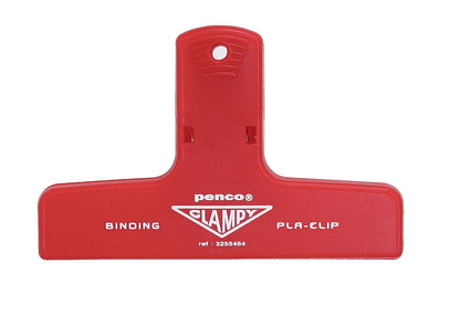 Plastic Clip: Clear Red