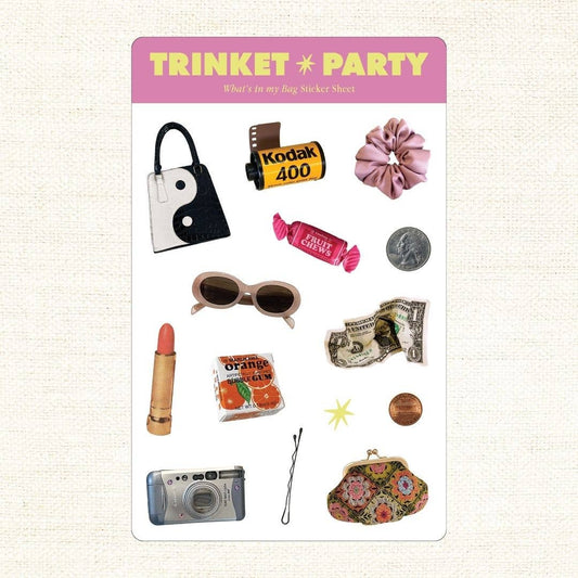 What's In My Bag Sticker Sheets