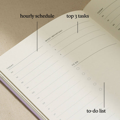 Daily Planner Hardcover - Undated (120 Days)