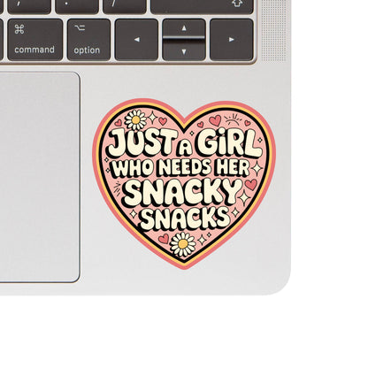 Girl Snack Self Care Funny Cute High Quality Vinyl Sticker