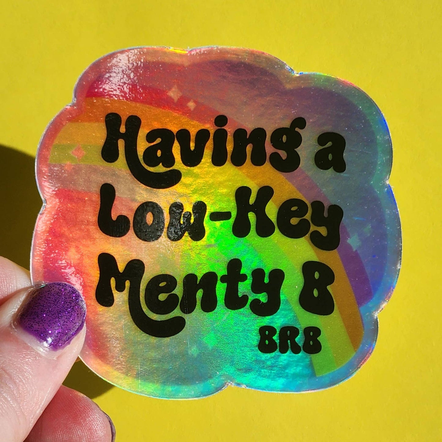 Menty B sticker mental breakdown hydroflask planner