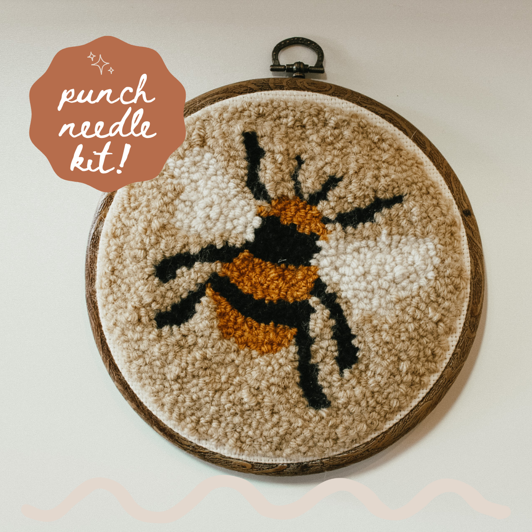 Bee Beginner DIY Punch Needle Kit