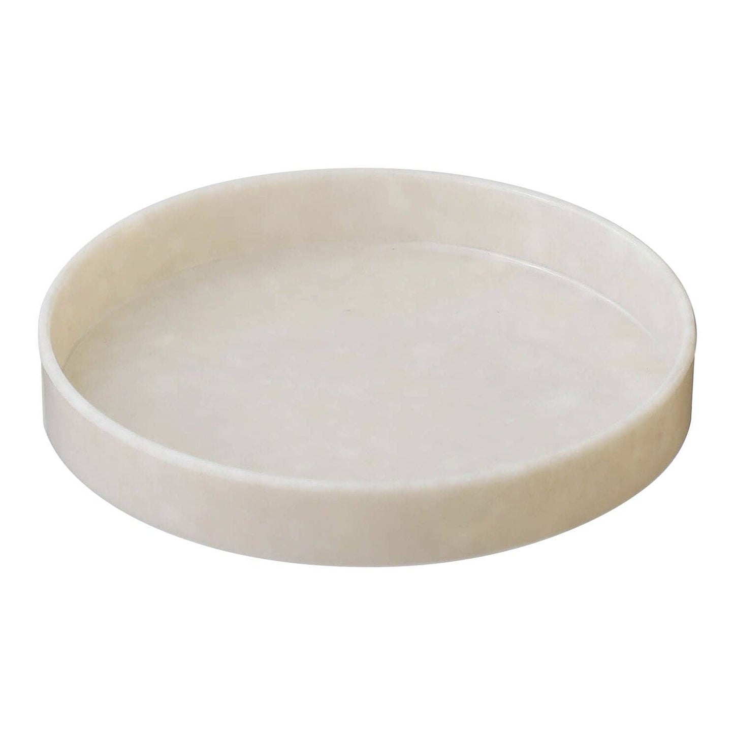 Marble Circle Desk Tray: Black