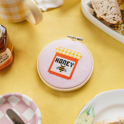 Honey Jar Cross Stitch Kit