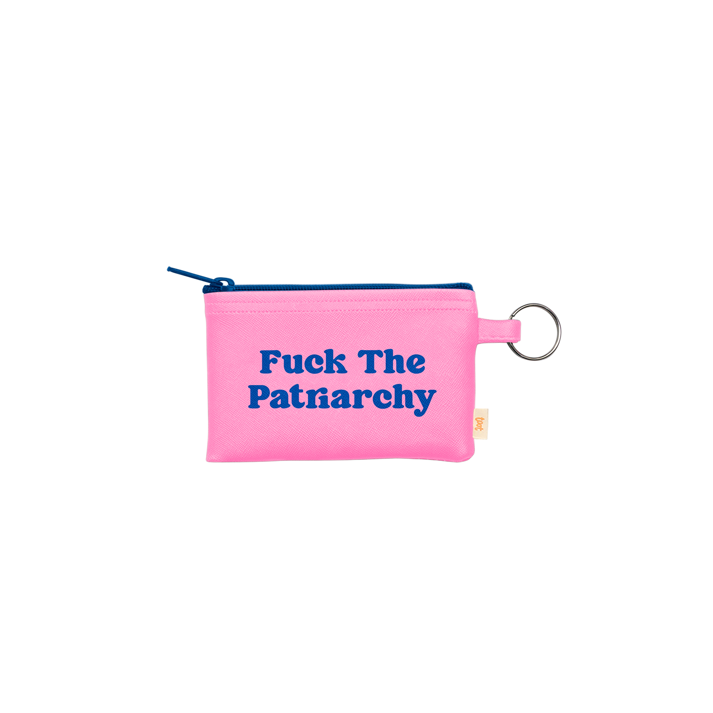 NEW! Colorblock Penny Key Ring: Stay Toxic