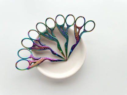 Embroidery stork scissors, small bird scissors