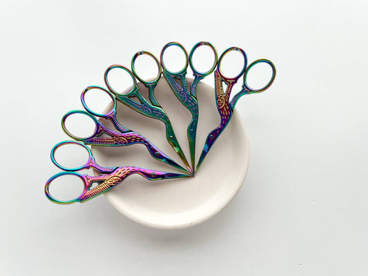 Embroidery stork scissors, small bird scissors