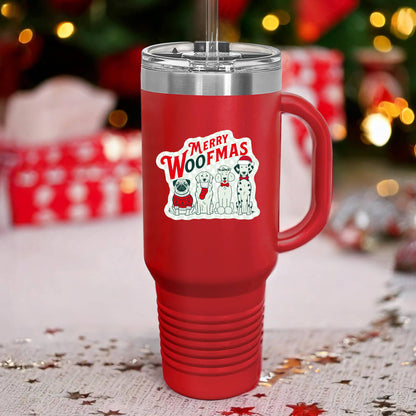 Holiday Christmas Puppy Dog Pet High Quality Vinyl Sticker