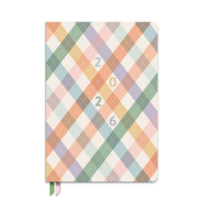 2026 As If Argyle Clara Clothbound Planner