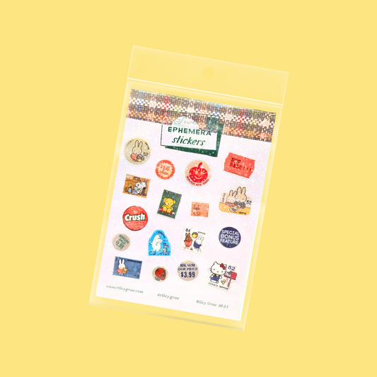 Sweet Ephemera Sticker Sheet