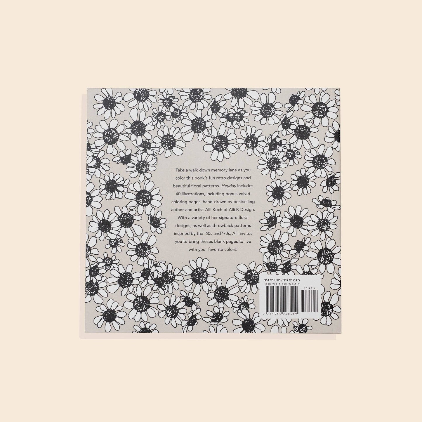 Heyday: A Retro Flower Design Coloring Book (Spring)