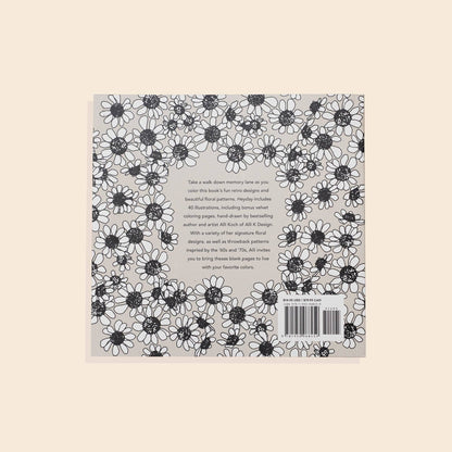 Heyday: A Retro Flower Design Coloring Book (Spring)