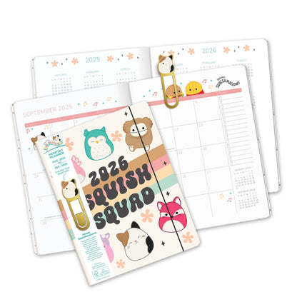 2026 Squishmallows Squish Squad Just Right Monthly Planner