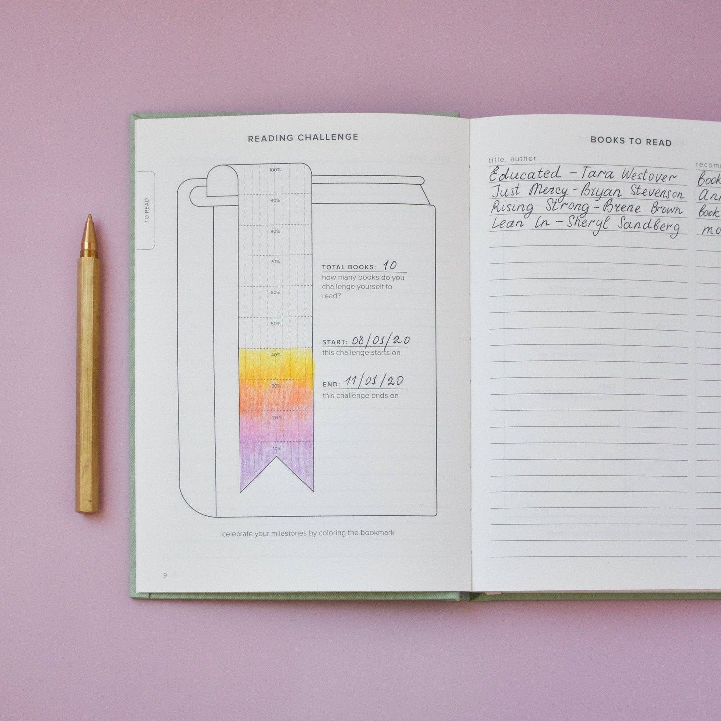 Reading Journal (Original): Beige