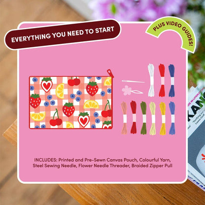 FRUIT MARKET | Needlepoint Pouch Kit