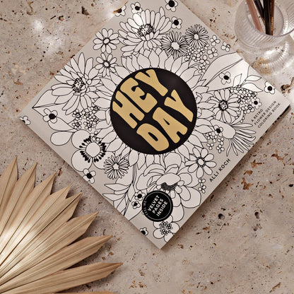 Heyday: A Retro Flower Design Coloring Book (Spring)