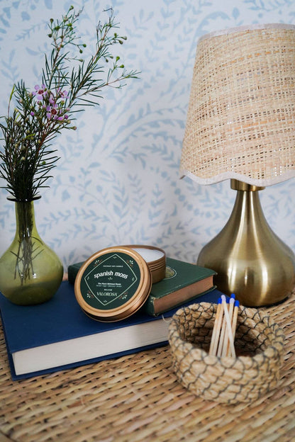 Spanish Moss Candle Tin | Herbal Sage, Oakmoss & Amber