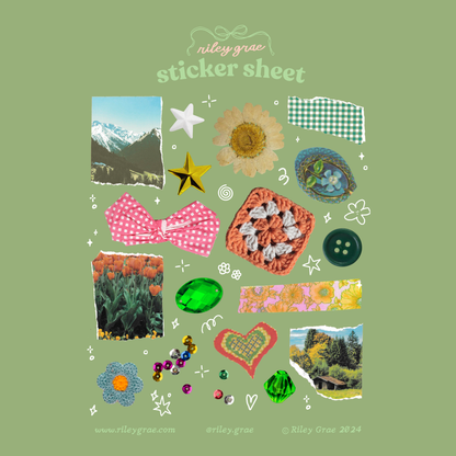 Scrap Book Sticker Sheet