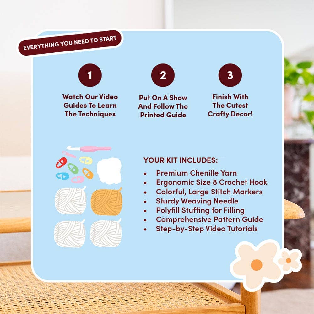 DAISY Chunky Crochet Kit