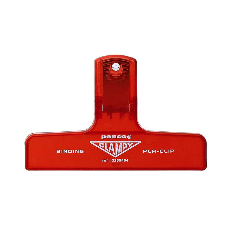 Plastic Clip: Clear Red