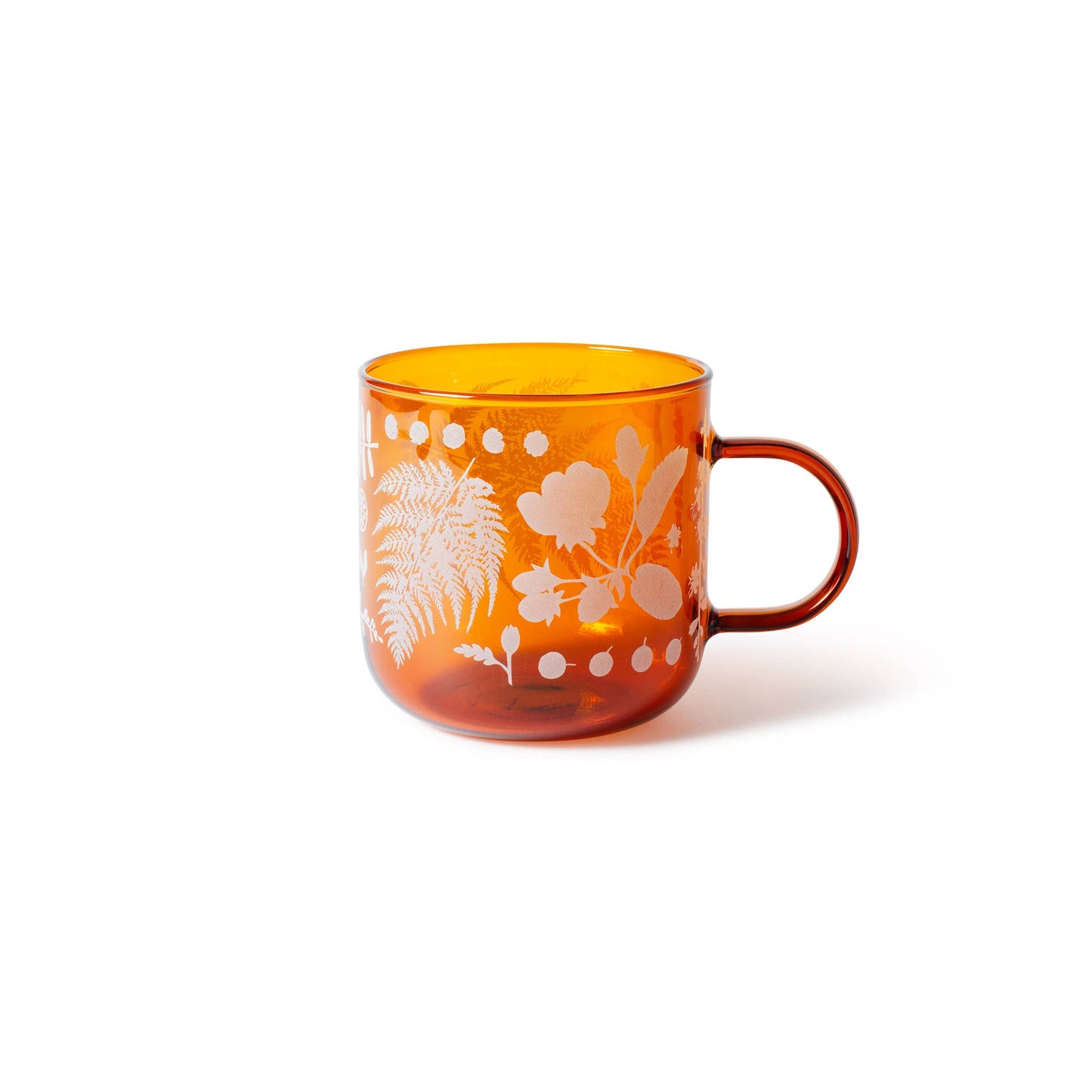 FLEUR GLASS MUG FOUND BOTANICALS