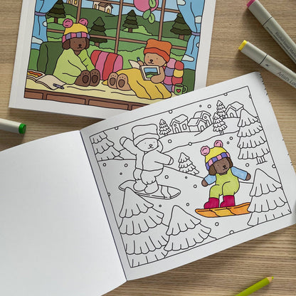 Fall-Winter Coloring Book