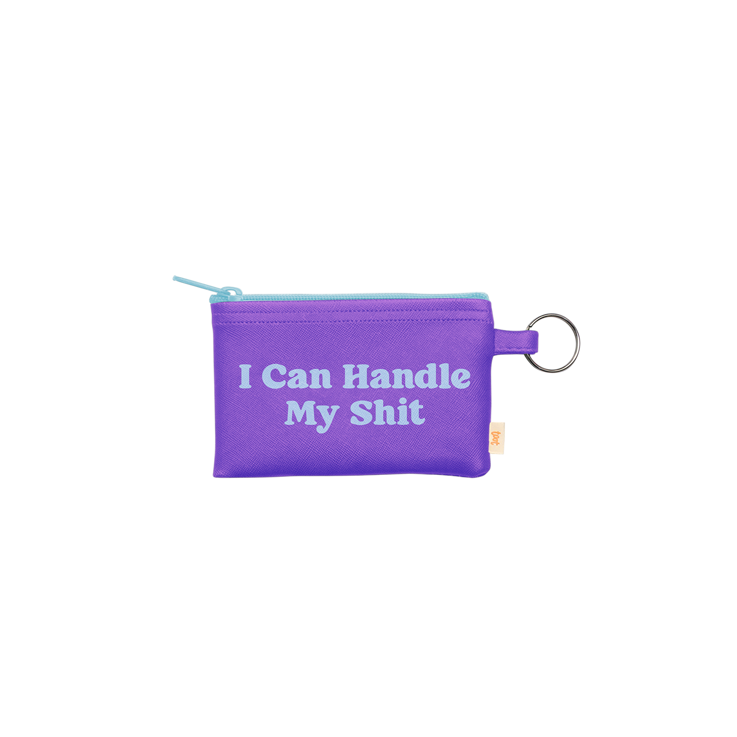 NEW! Colorblock Penny Key Ring: Stay Toxic