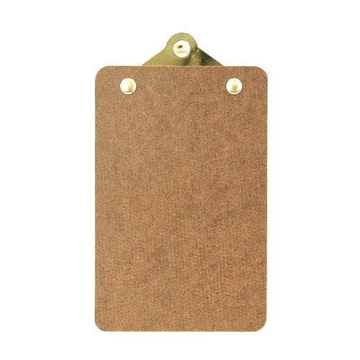 Old School Clipboard/ Mini/ Gold Clip