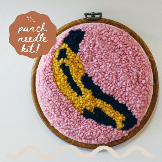 Banana Beginner DIY Punch Needle Kit