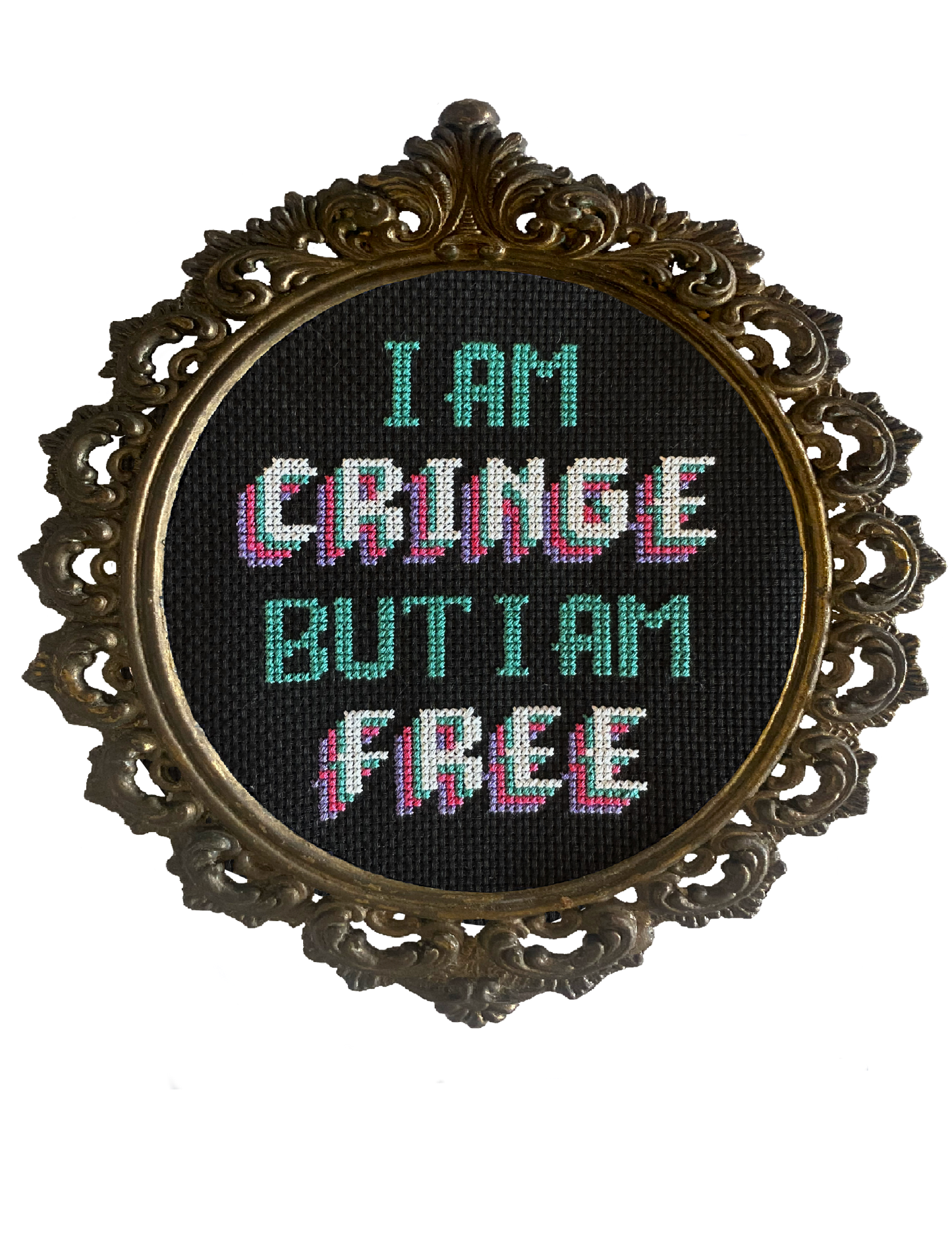 Cringe But Free -  Cross Stitch Kit