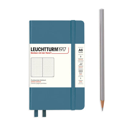 Notebooks - Pocket (A6): Stone Blue / Hardcover / Dotted