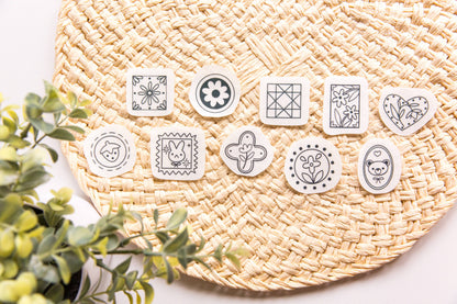 Vintage Stamps Embroidery Stick n Stitch Pack, Patchwork