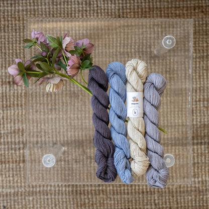 Mojave: Versatile sport/DK weight cotton/linen blend yarn: Flamingo Pink