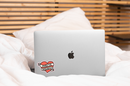 Smash the Patriarchy Sticker - feminism, pink, female, heart