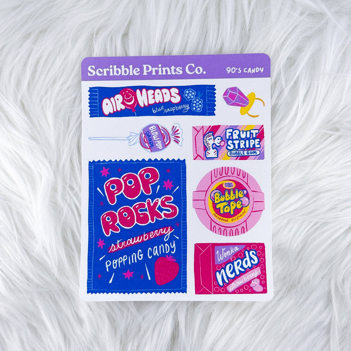 90's Candy – Journal Deco // Matte Stickers
