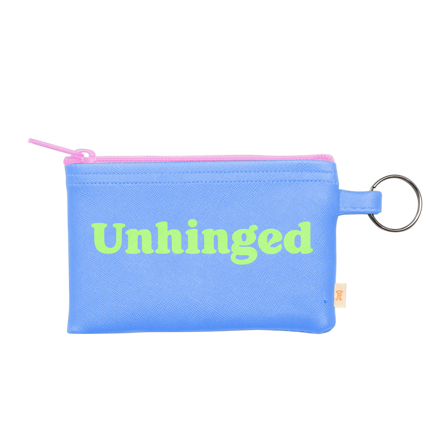 NEW! Colorblock Penny Key Ring: Stay Toxic