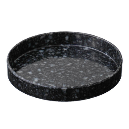 Marble Circle Desk Tray: Black