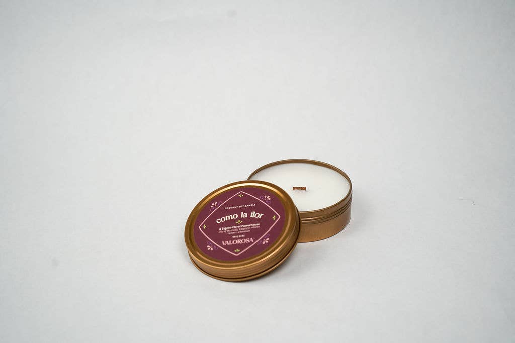 Como La Flor Candle Tin | Jasmine & Floral